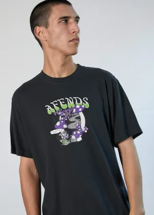 Afends Mens Kaleidoscope - Retro Fit Tee - Raven