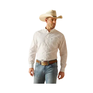 Ariat Men's Wrinkle Free Ogden Classic Fit White Shirt