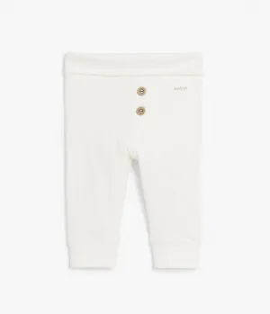 Baby white leggings with buttons