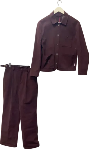 Batch Burgundy Jacket and Trousers Set UK S