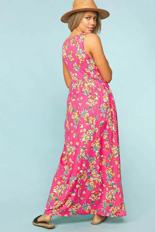 Blushing Bouquet Maxi Dress