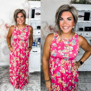 Blushing Bouquet Maxi Dress