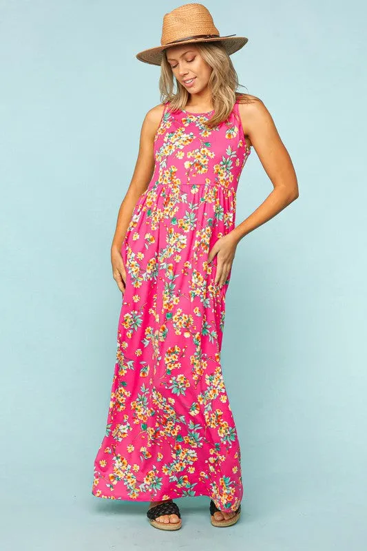 Blushing Bouquet Maxi Dress