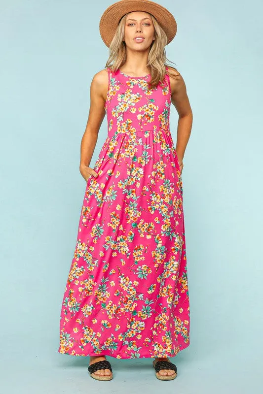 Blushing Bouquet Maxi Dress