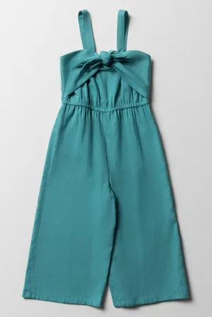 Bow Jumpsuit Teal