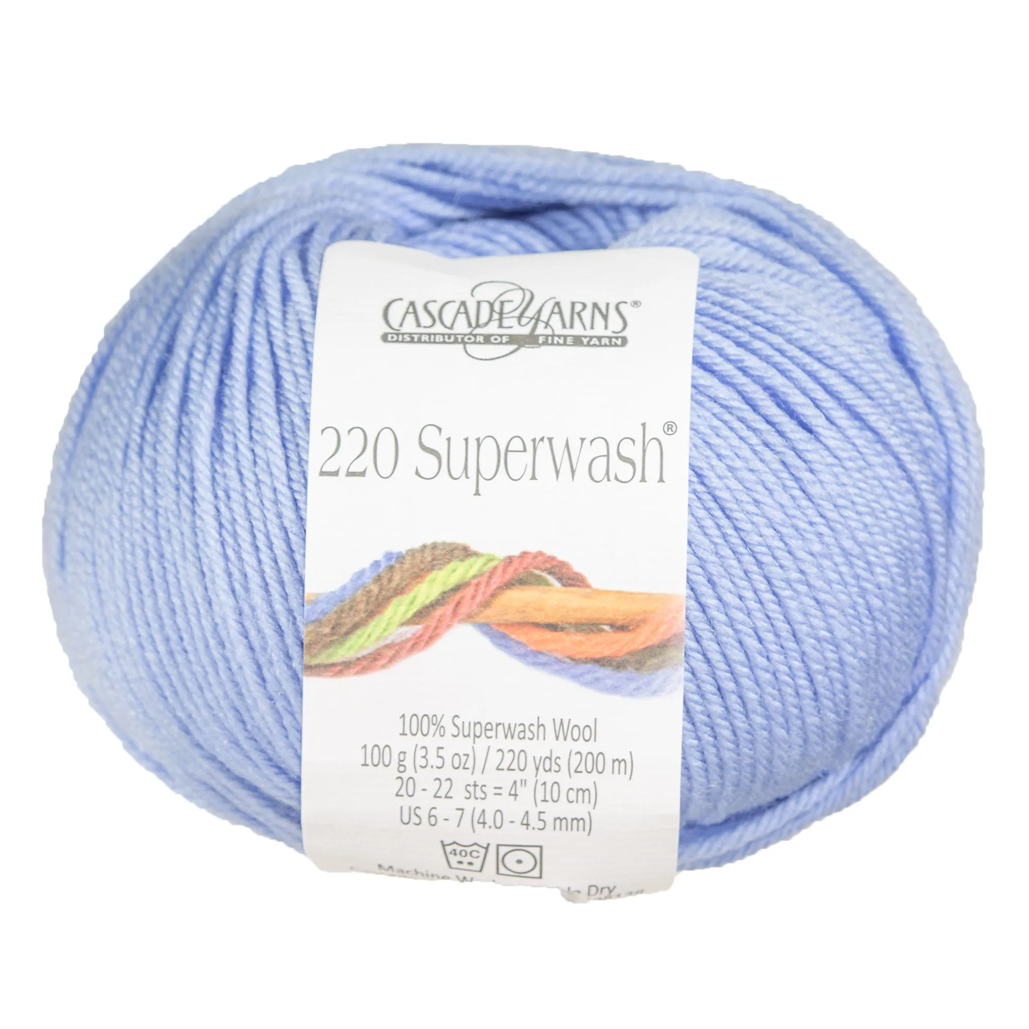 Cascade Yarns 220 Superwash Yarn - 0280 Placid Blue