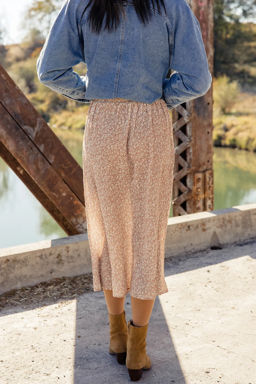 Cheek To Cheek Textured Skirt