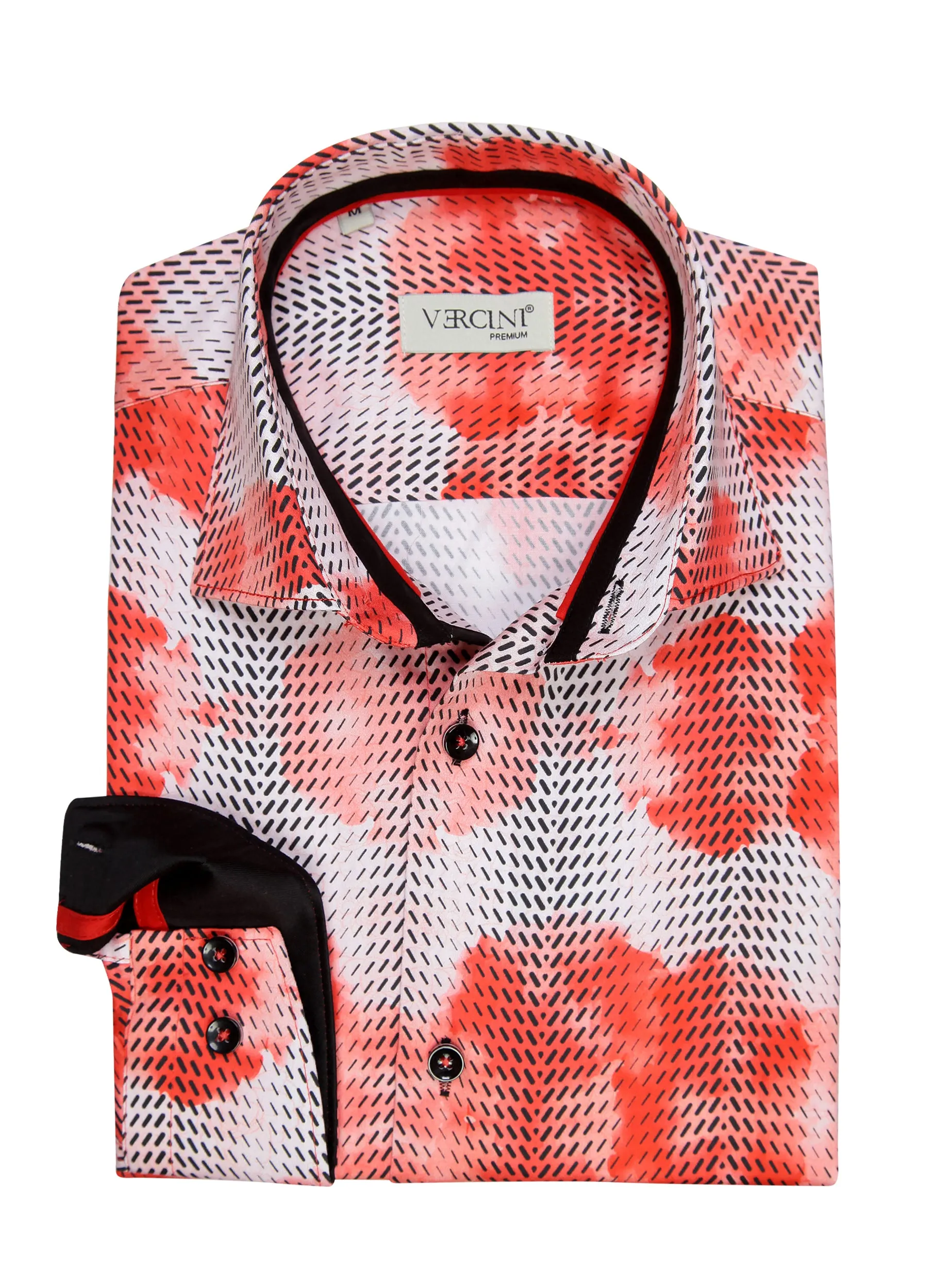 Coral Haze Men's Casual Shirt