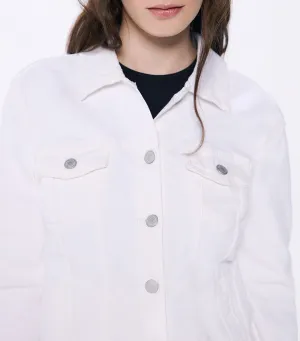 Cotton Denim Jacket
 White