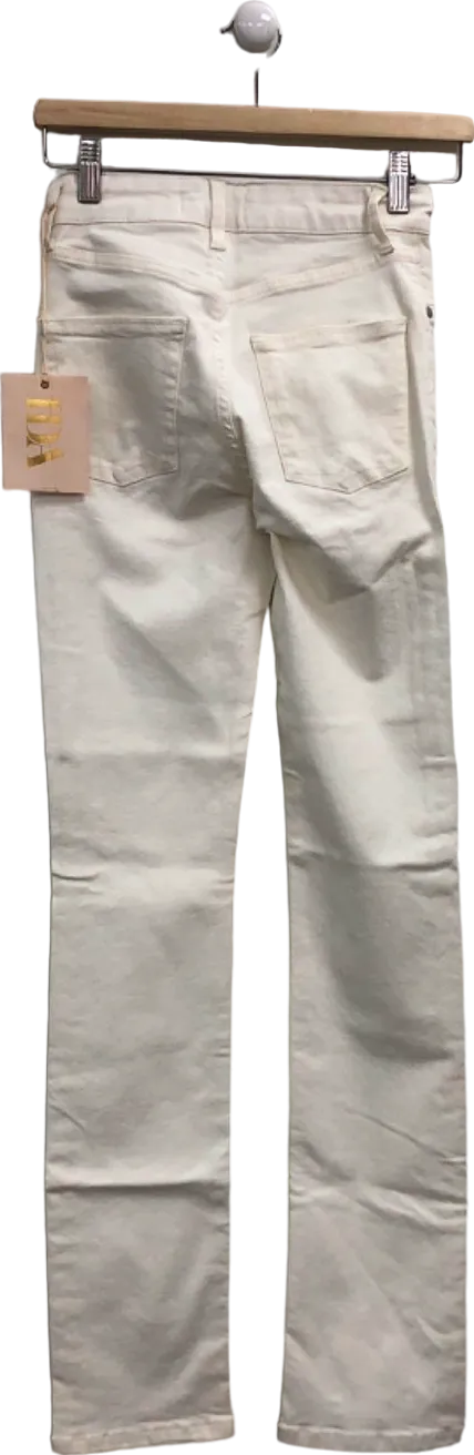 DONNA IDA Cream Jeanie the High Top Cigarette Jeans UK W24