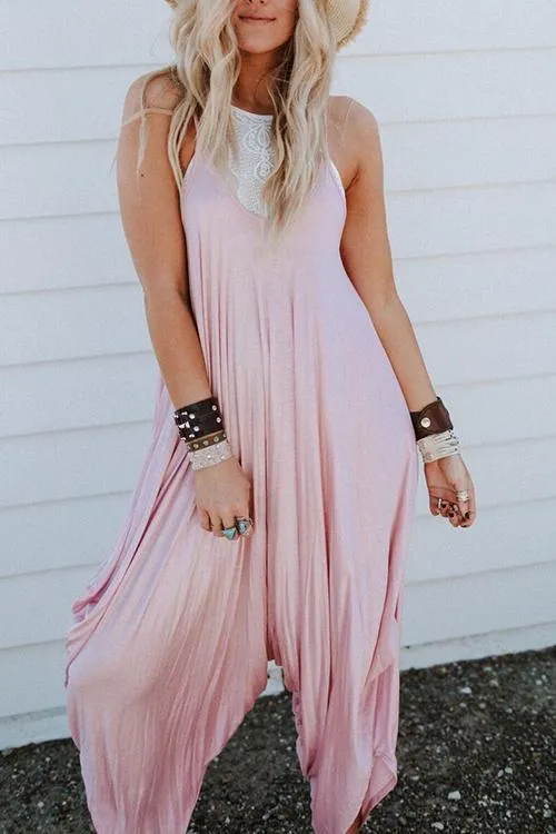 Drape Loose Jumpsuit