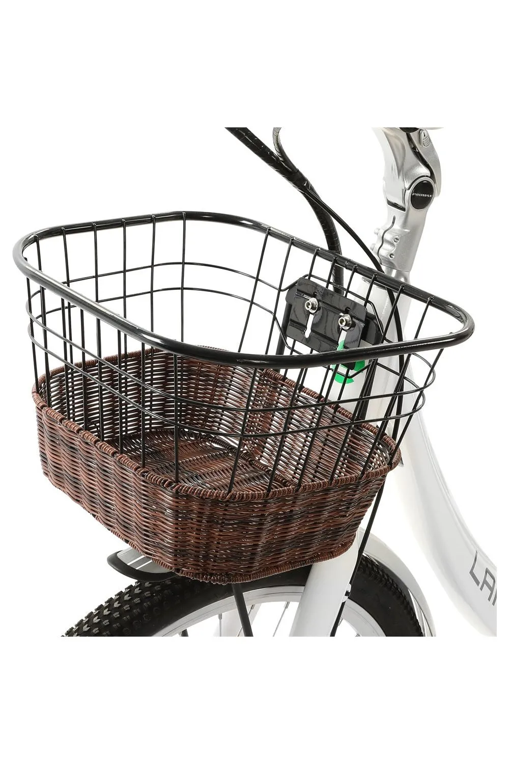 Ecotric Lark 36V/10Ah 500W Electric City Bike with Basket and Rear Rack