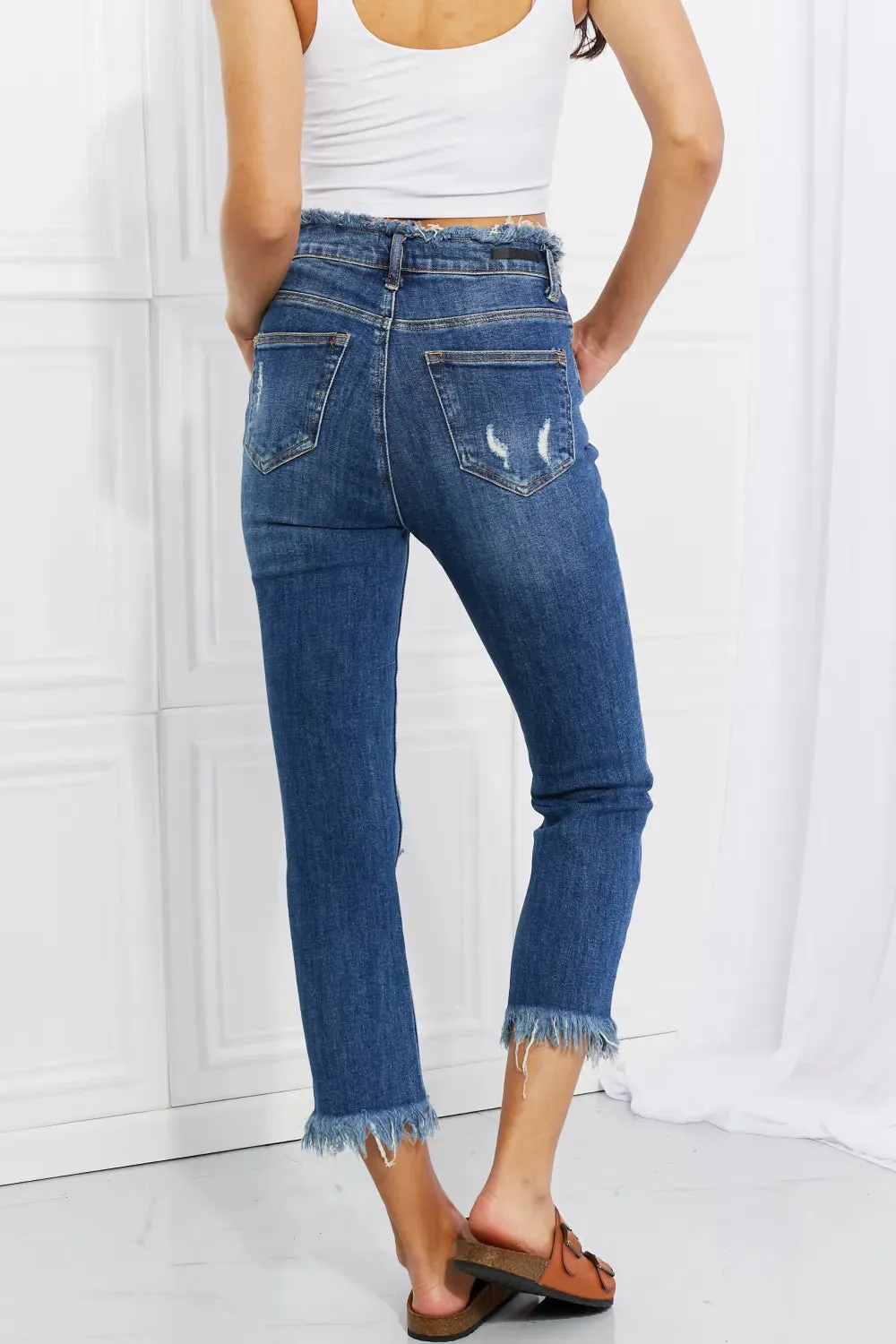 Full Size Undone Chic Straight Leg Jeans