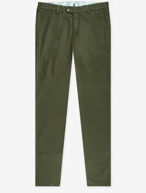 Green Lupus Cotton Mix Trouser