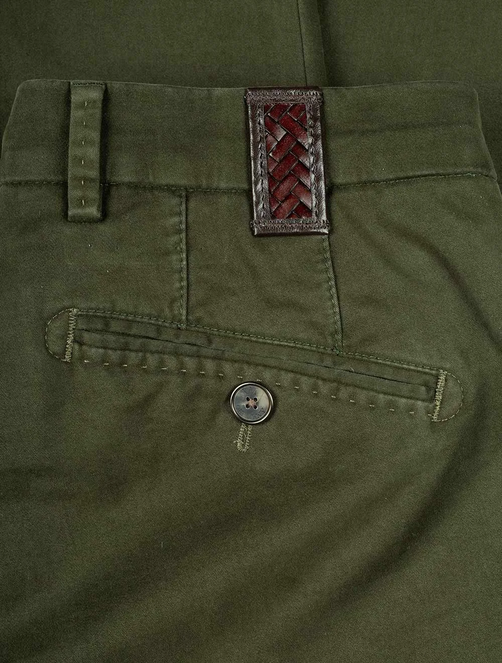 Green Lupus Cotton Mix Trouser