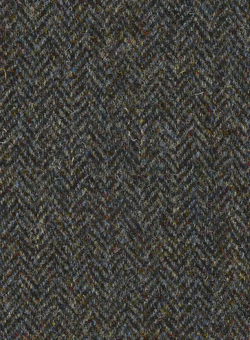 Harris Tweed Ridge Blue Herringbone Highland Trousers