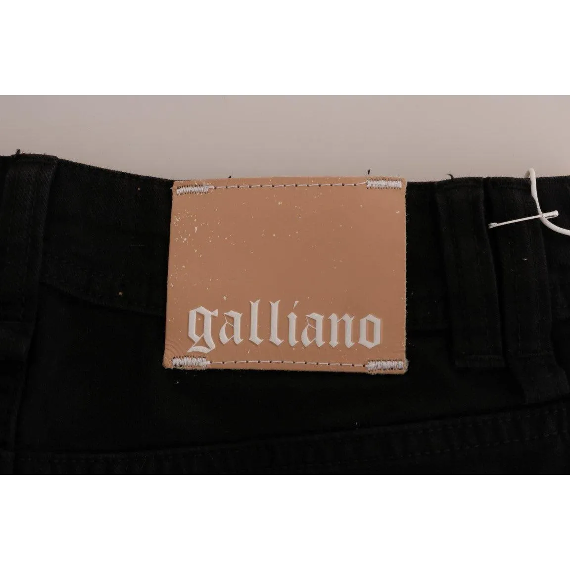 John Galliano Chic Black Regular Fit Denim Jeans