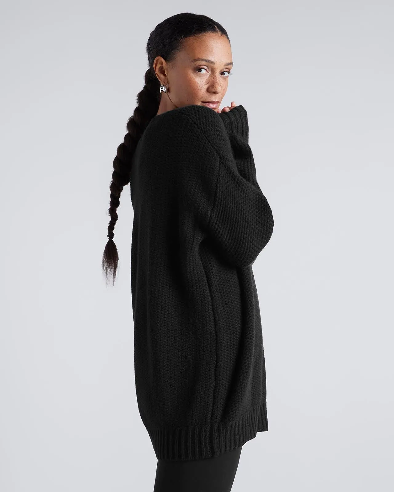 Kate Young x Splendid 100% Cashmere Tunic Sweater