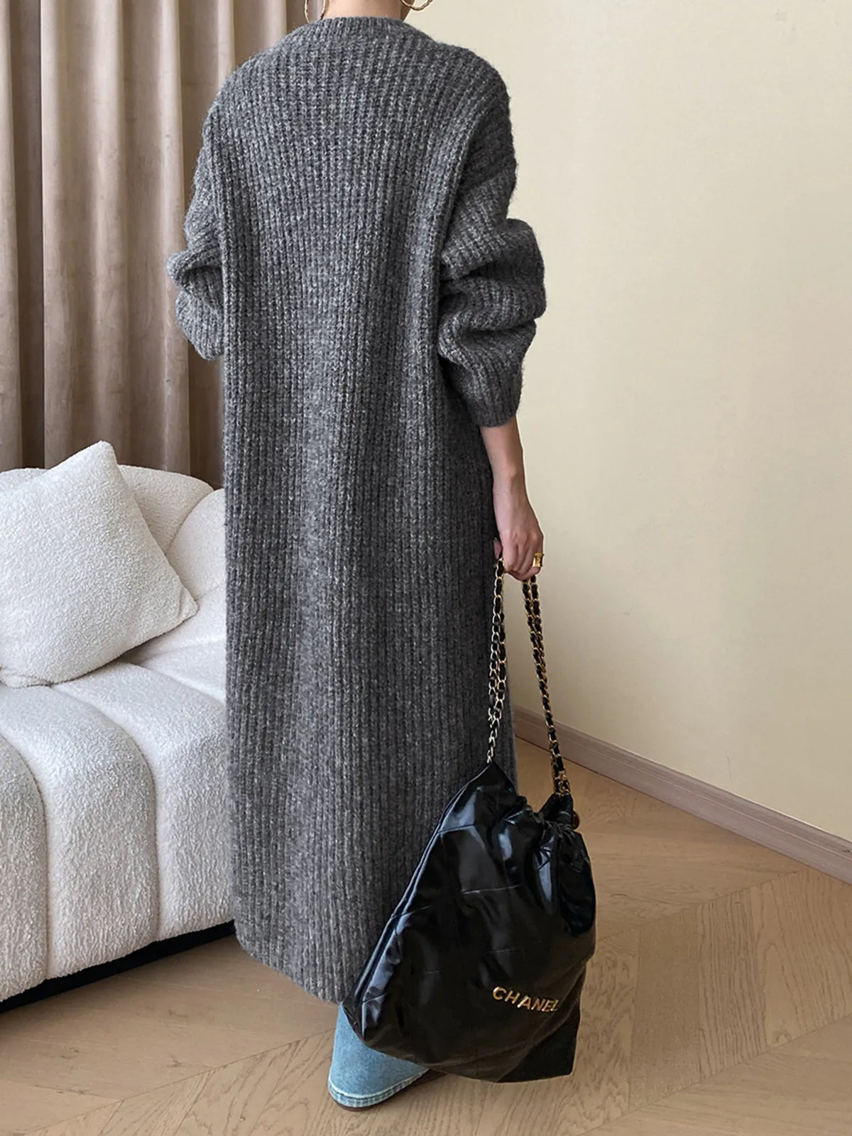 Minimalism Charming Longline Cardigan