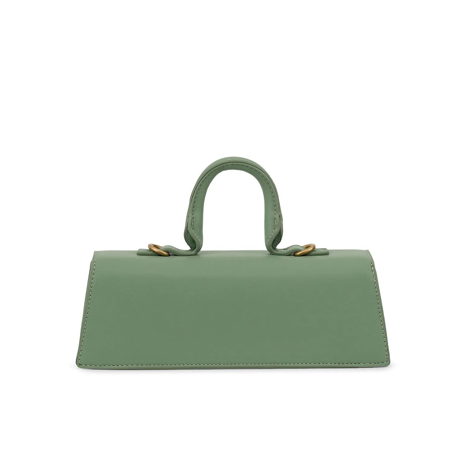 Miraggio Elsie Structured Top-Handle Bag for Women with Detachable Shoulder Strap (Green)