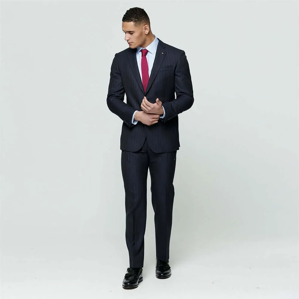 Mix & Match Pinstripe Wool Suit Trousers