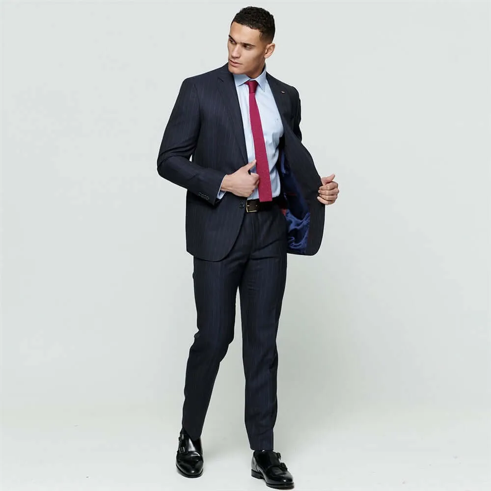 Mix & Match Pinstripe Wool Suit Trousers