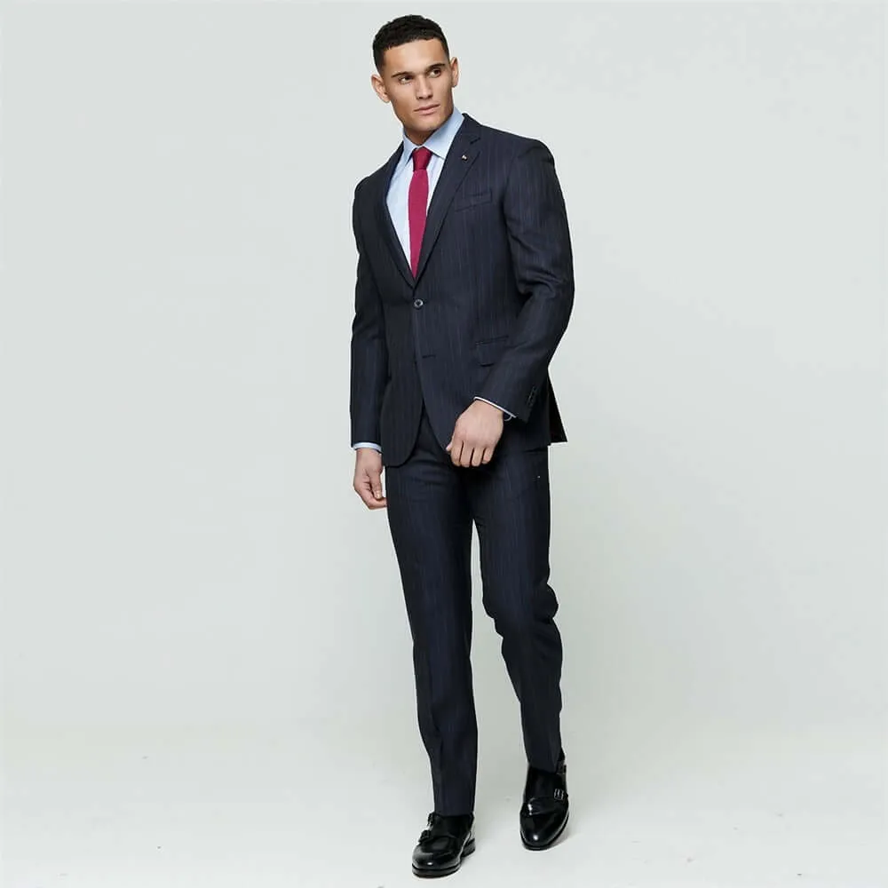 Mix & Match Pinstripe Wool Suit Trousers