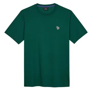 Paul Smith Organic Cotton Zebra Logo T-Shirt Dark Green