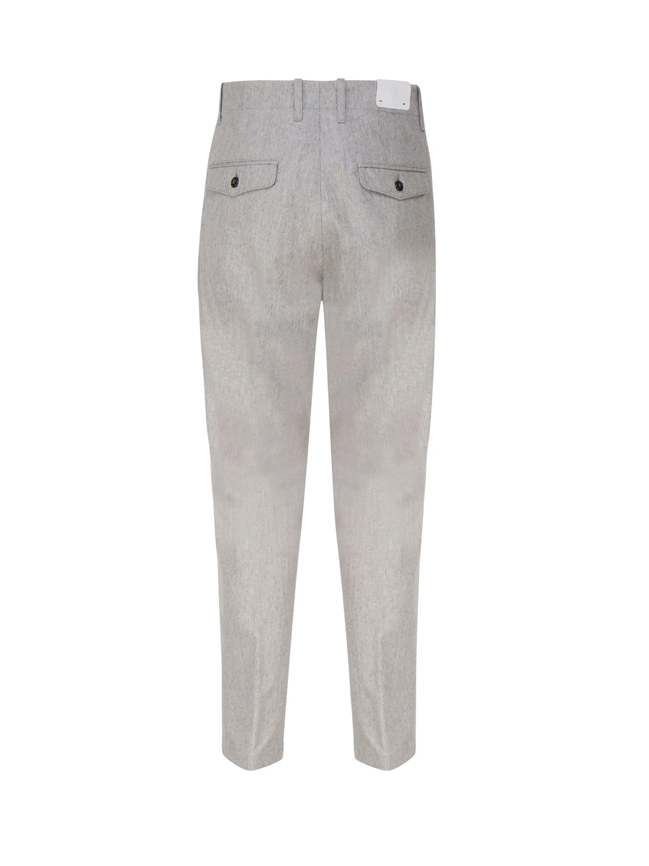 Retro Suspender Trousers in Melange and Grey