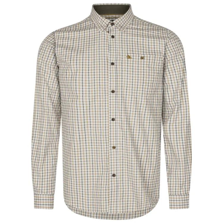 Seeland Oxford Shooting Shirt - Blue/Classic Brown Check