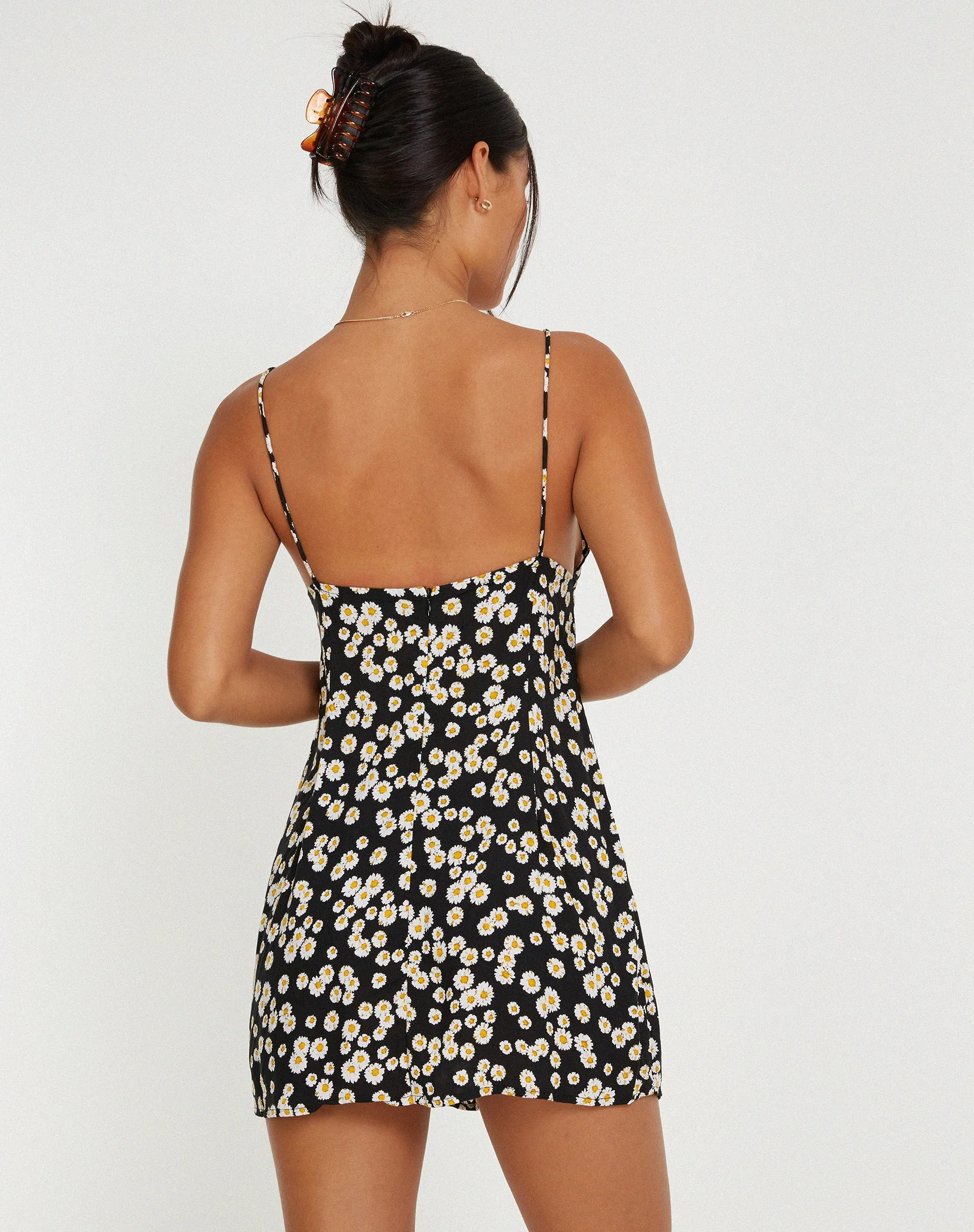 Senora Mini Dress in Mini Daisy Black