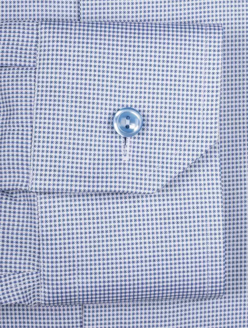 Slim Fit Pin Dot Signature Twill Shirt Blue