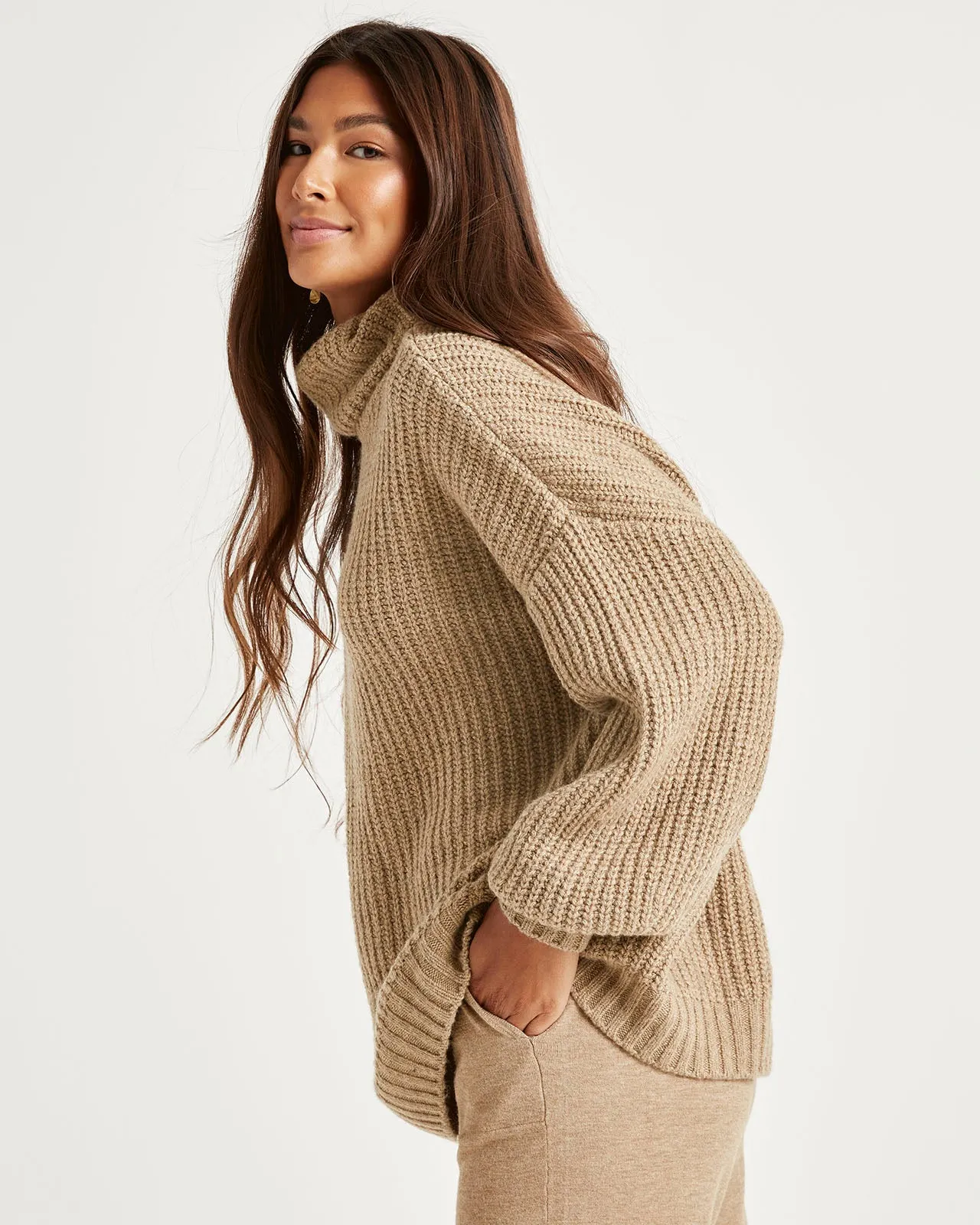 Splendid x Cella Jane Cashblend Turtleneck Sweater