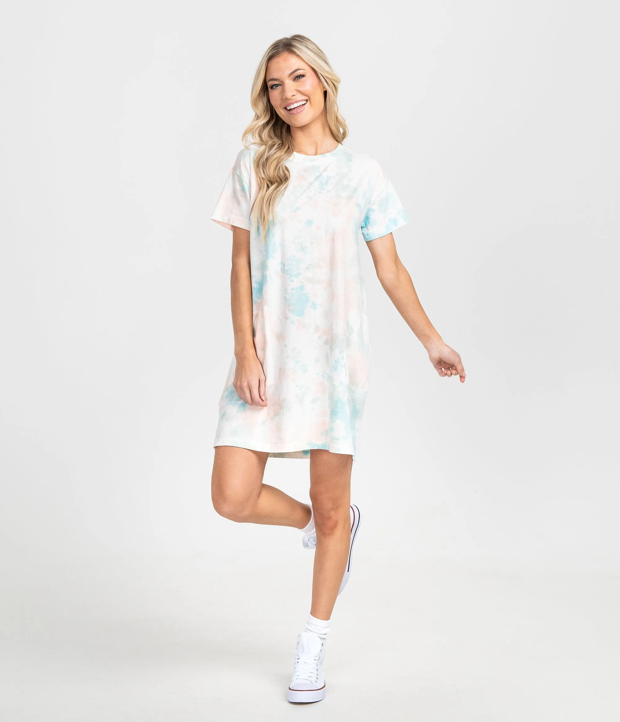 Your New Favorite Tee Dress - Tropicana